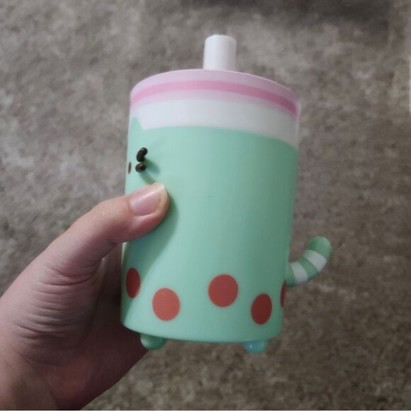 Pusheen Box Exclusive Vinyl Boba Green Cup 🍵  Figurine Cat Kawaii - Picture 5 of 8
